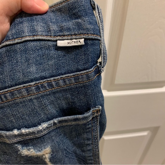 MOTHER Denim The Vamp Fray Crazy Like A Fox Distressed Jeans - Picture 11 of 12